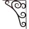 Ekena Millwork Tristan Wrought Iron Bracket, (Single center brace), Antiqued Copper 1 1/2"W x 12"D x 15"H BKTM01X12X15STNACO - alternate 7